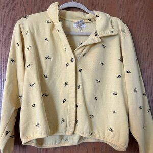 Light Yellow Bumblebee Button Up